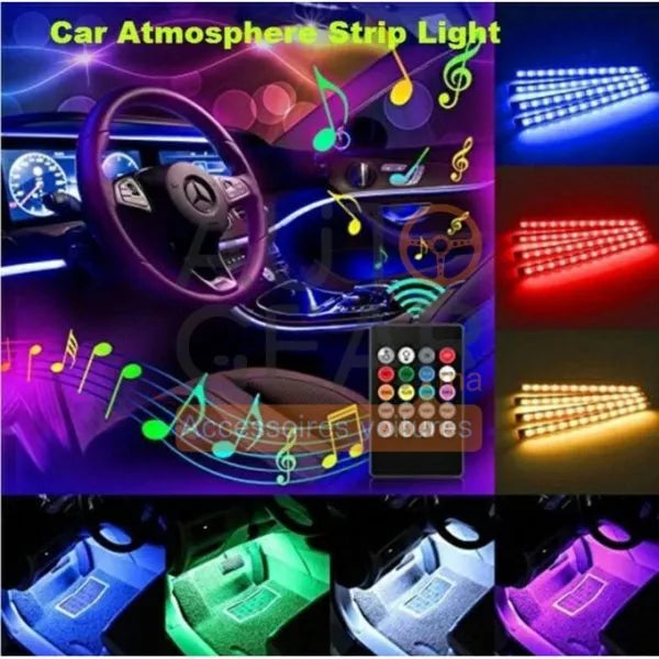 Éclairage intérieur de voiture 4 pieces