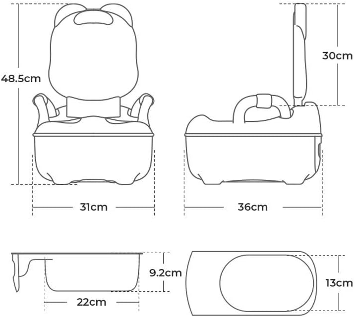 مرحاض تدريب الطفل مع فرشاة تنظيف