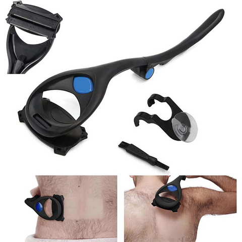Rasoir dorsal pliable à long manche