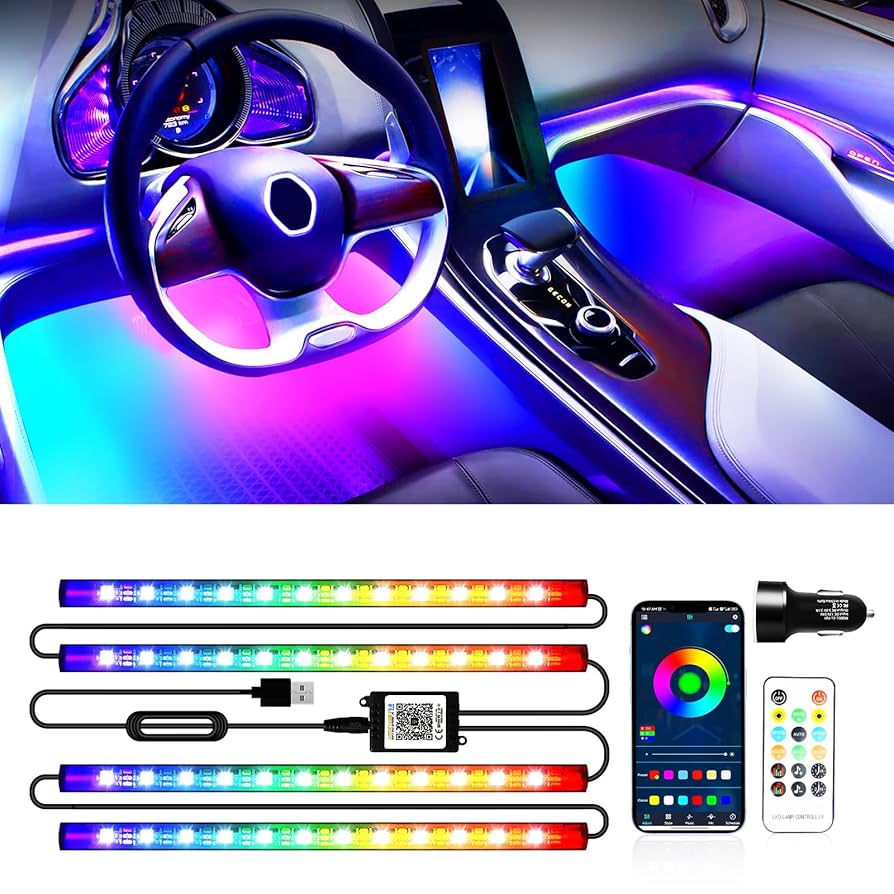 Éclairage intérieur de voiture 4 pieces
