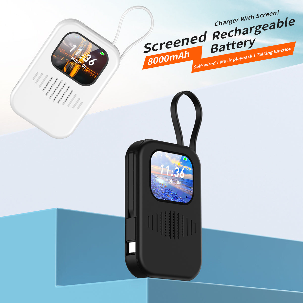 Batterie externe et haut-parleur 3 en 1