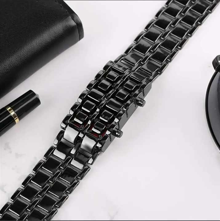 Montre Électrique En Acier Inoxydable