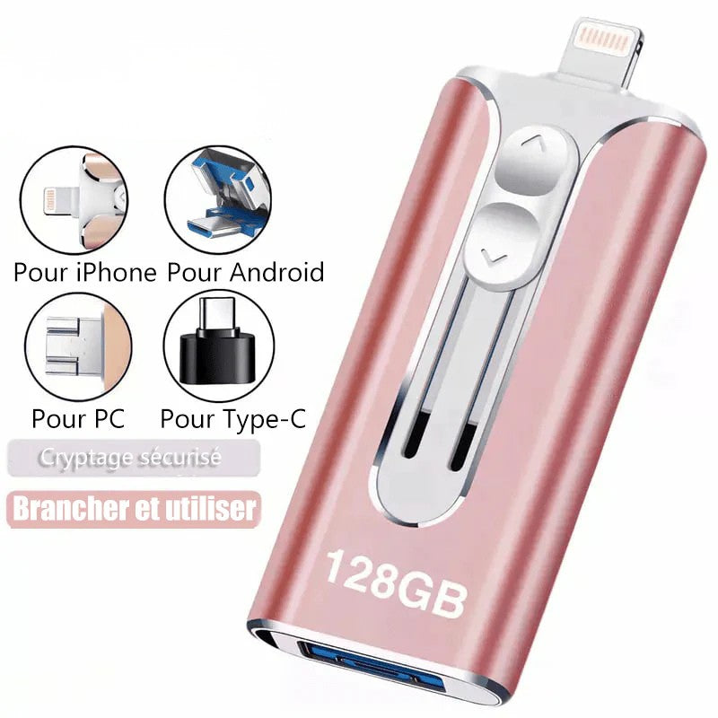 Clé USB portable 3 en 1