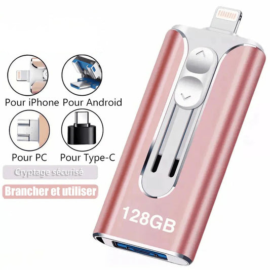 Clé USB portable 3 en 1