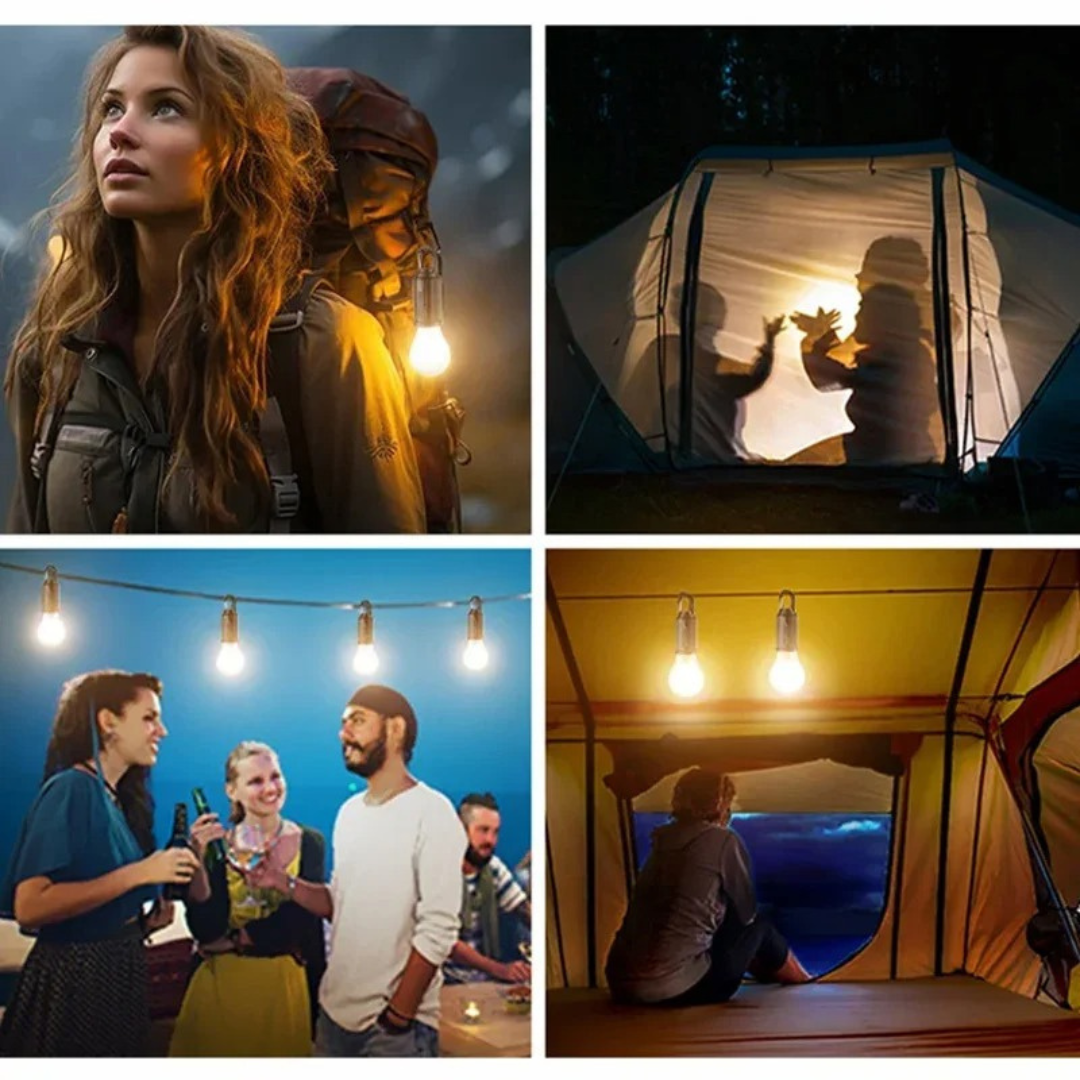 Ampoule LED solaire en 4 pièces