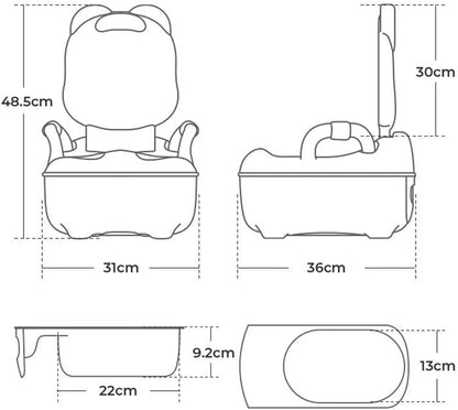 مرحاض  تدريب الطفل مع فرشاة تنظيف