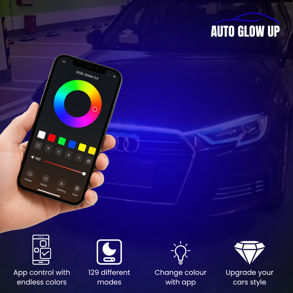 أضواء غطاء محرك السيارة الديناميكية