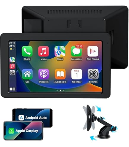 Écran tactile CarPlay sans fil portable