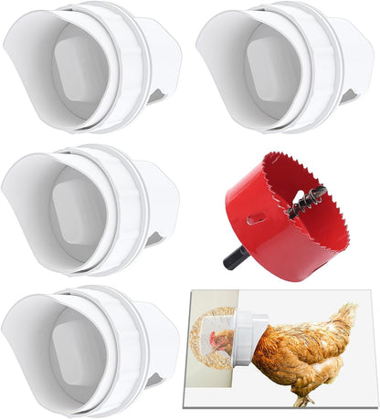 موزع علف للدجاج 8 قطع