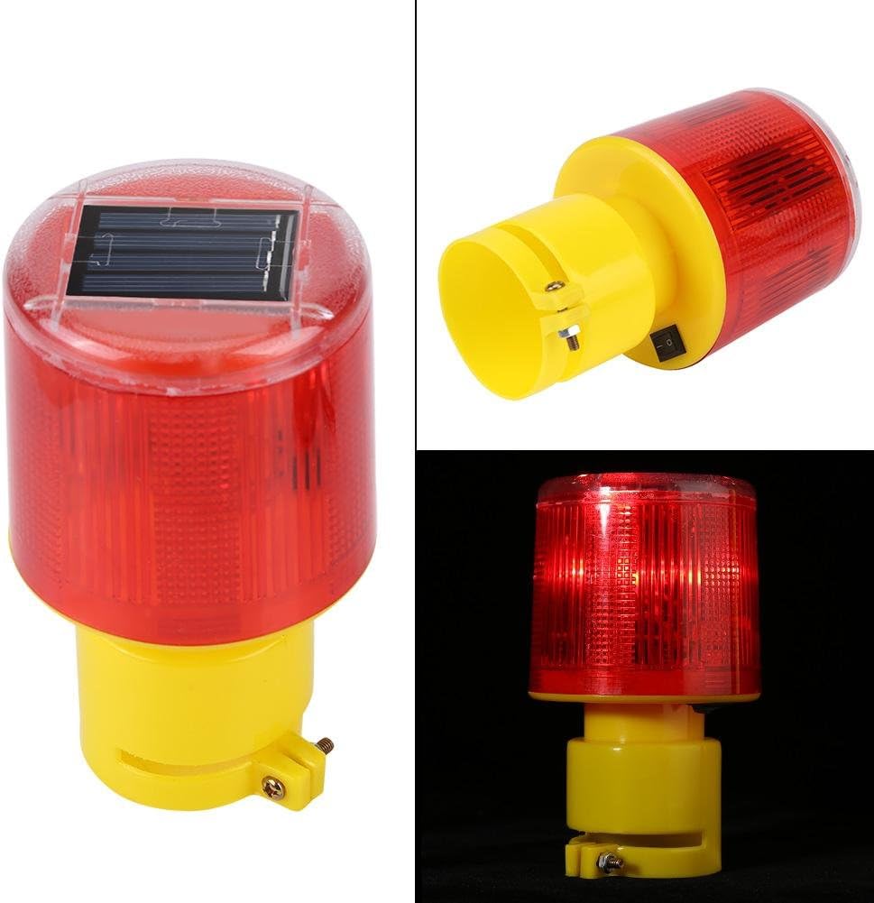 Feu de signalisation LED solaire avec fonction clignotante