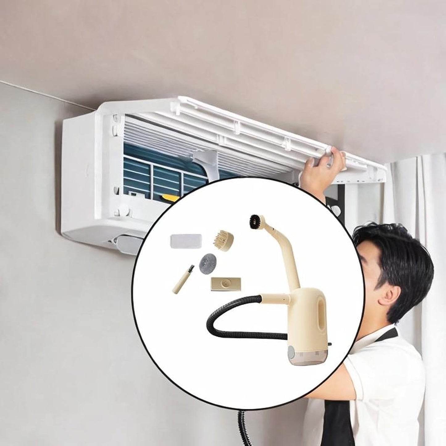 جهاز تنظيف بالبخار متعدد الوظائف