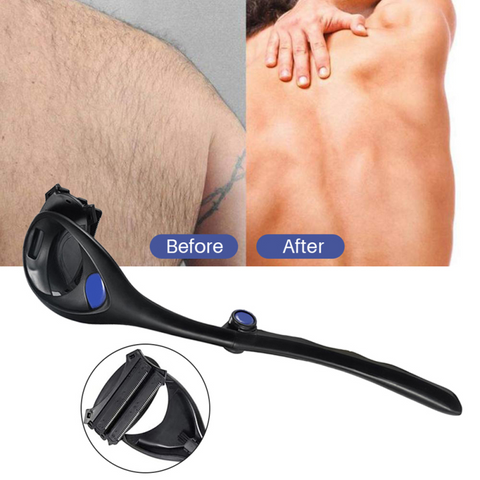 Rasoir dorsal pliable à long manche