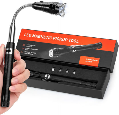 Lampe torche télescopique magnétique multifonctionnelle