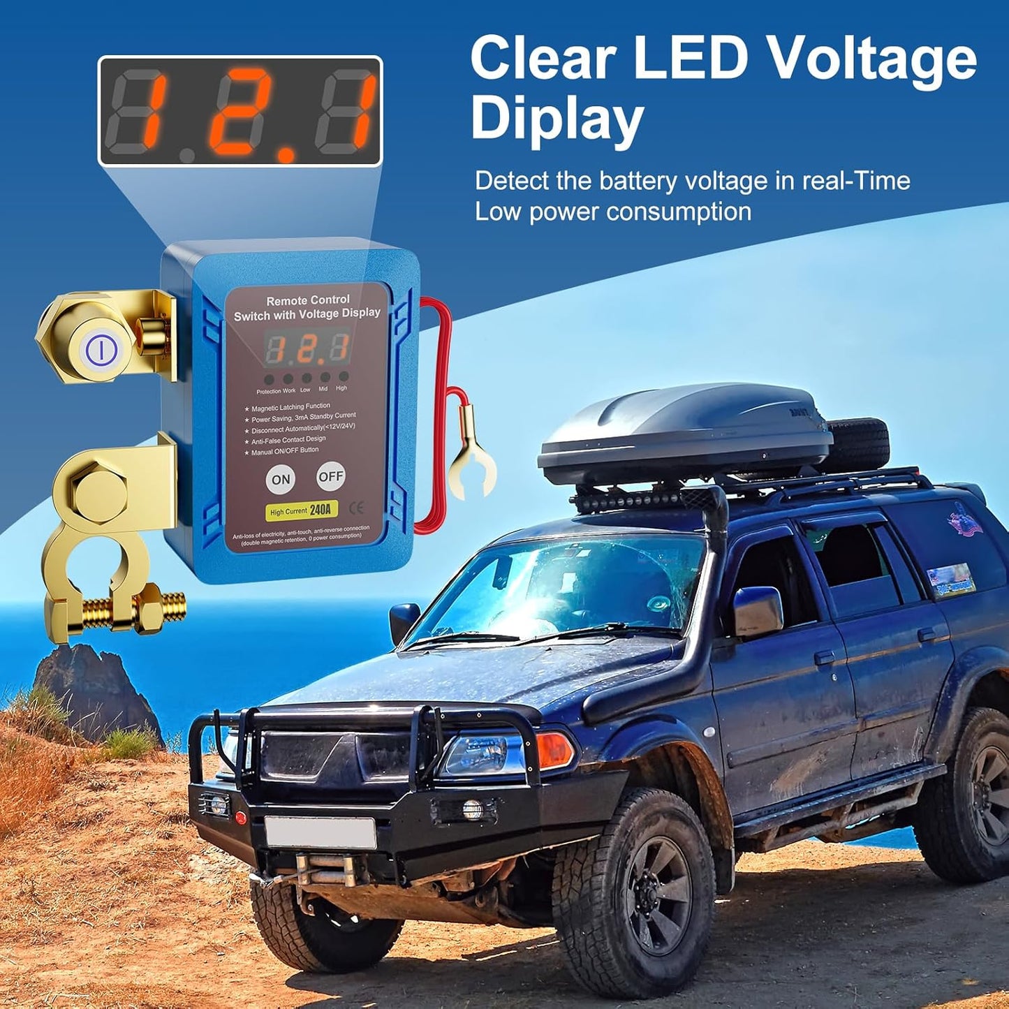 مفتاح فصل البطارية اللاسلكي