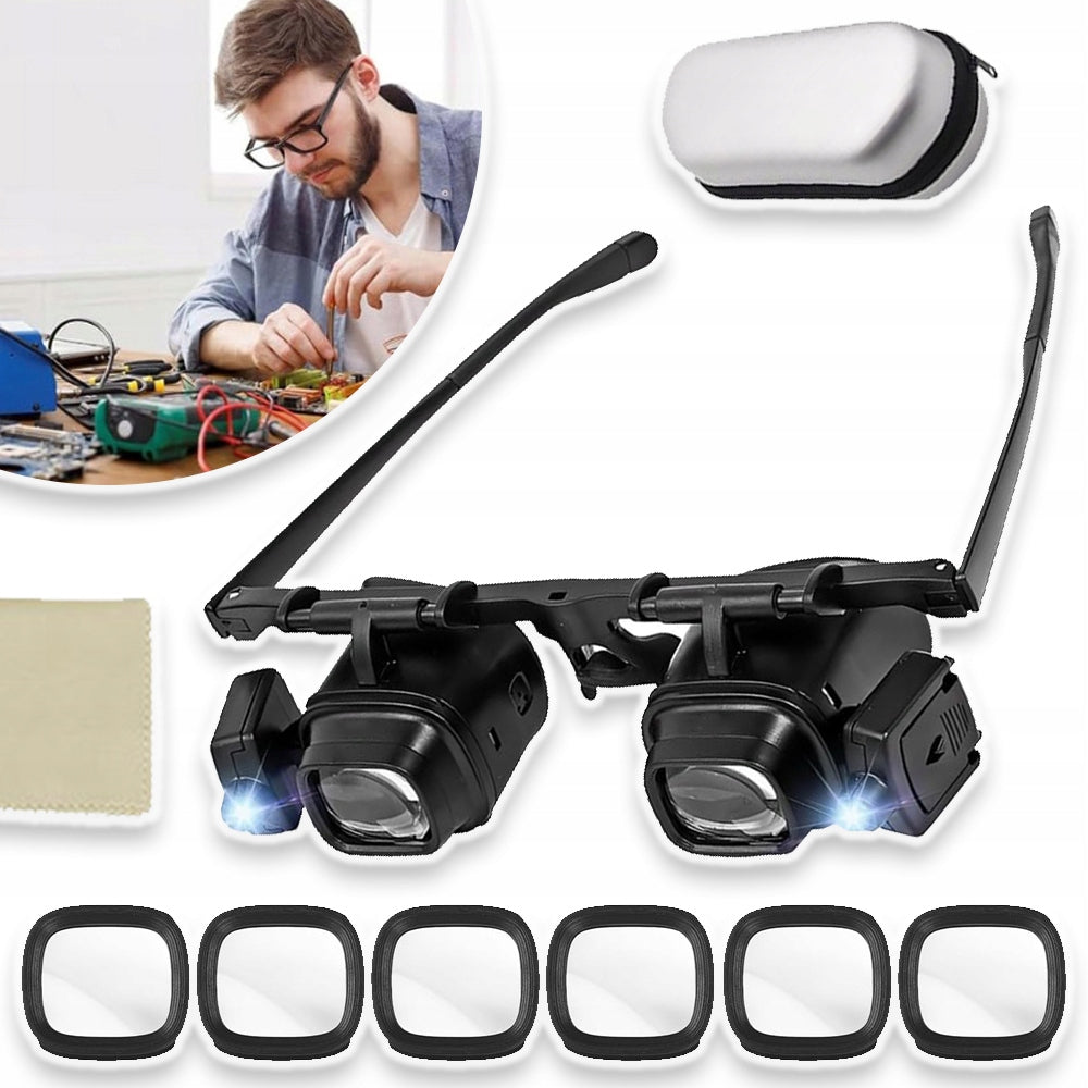 Lunettes Grossissantes LED