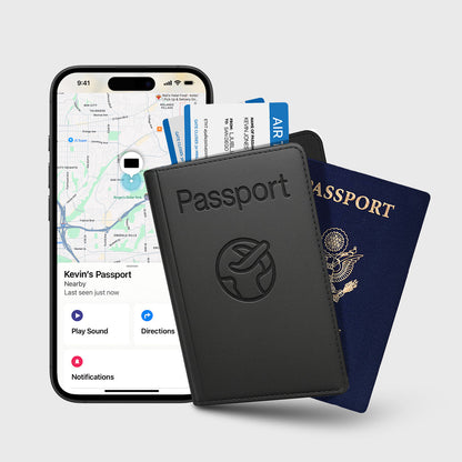 Étui de passeport traçable