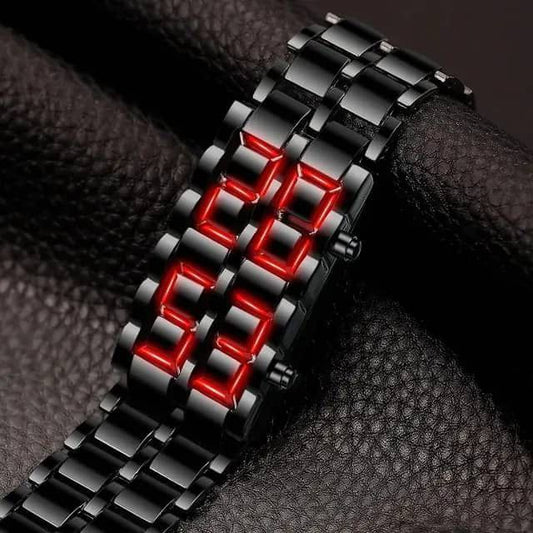 Montre Électrique En Acier Inoxydable