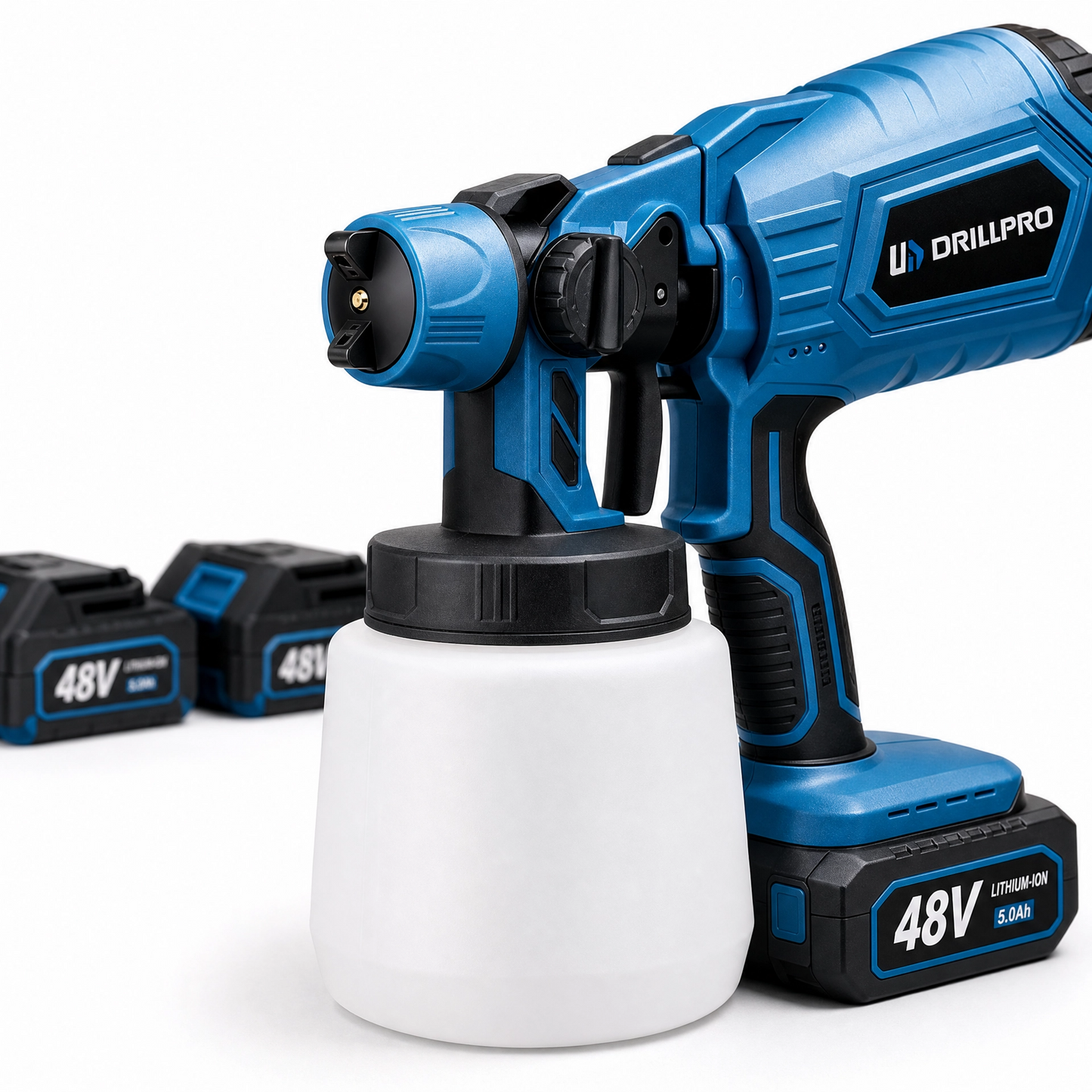 Pistolet à peinture électrique sans fil avec 3 batteries 48 V